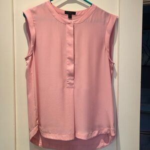 J.crew pink shell tank style flowy half button dress shirt 6